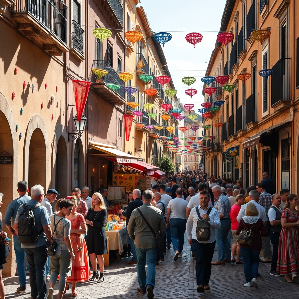 Eventos culturales en pueblos antiguos